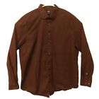 Express 1MX shirt mens XL Xlarge maroon red slim fit  button long sleeve button