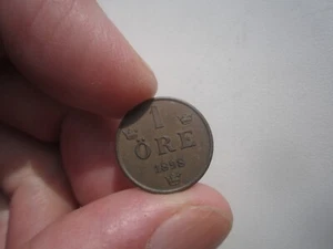 HIGH GRADE 1898 SWEDEN 1 ORE - Picture 1 of 2