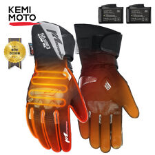 KEMIMOTO Rechargeable Heated Motorcycle Gloves Waterproof Touchscreen UTV ATV