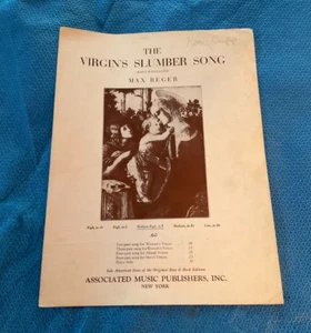 Vintage Noten The Virgin's Slumber Song Medium High in F Loc G16 - Bild 1 von 5