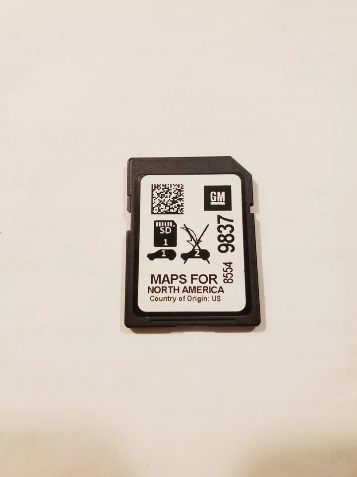 Tarjeta SD CHEVY GMC CADILLAC 2018-2024 NAVEGACIÓN 8554 9837 GM de fábrica OEM Foto 1 de 2
