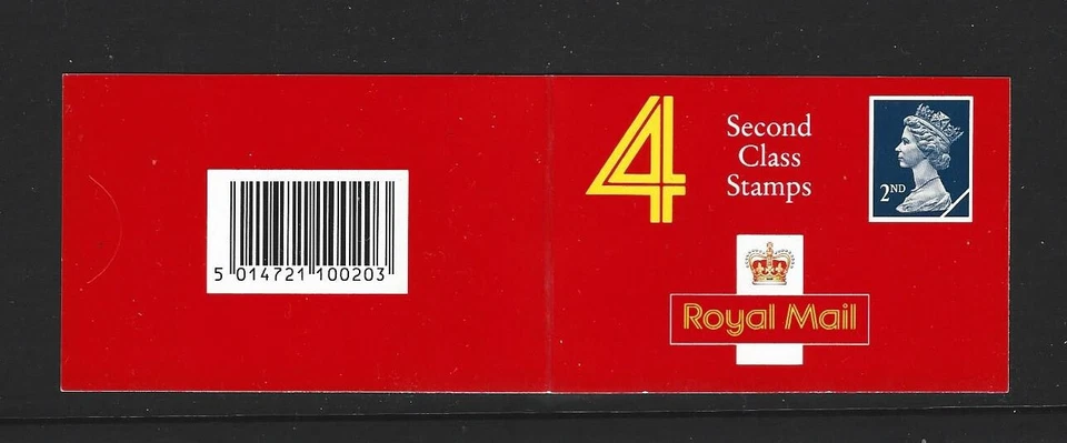 GB 1991 4 x 2nd CLASS STAMP BOOKLET HA3a - Image 1 of 1