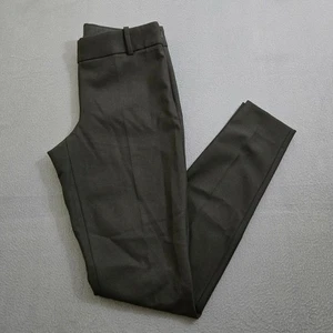 J. Crew Women 2T Black Minnie Wool Blend Skinny Ankle Trousers Dress Pants - Picture 1 of 12