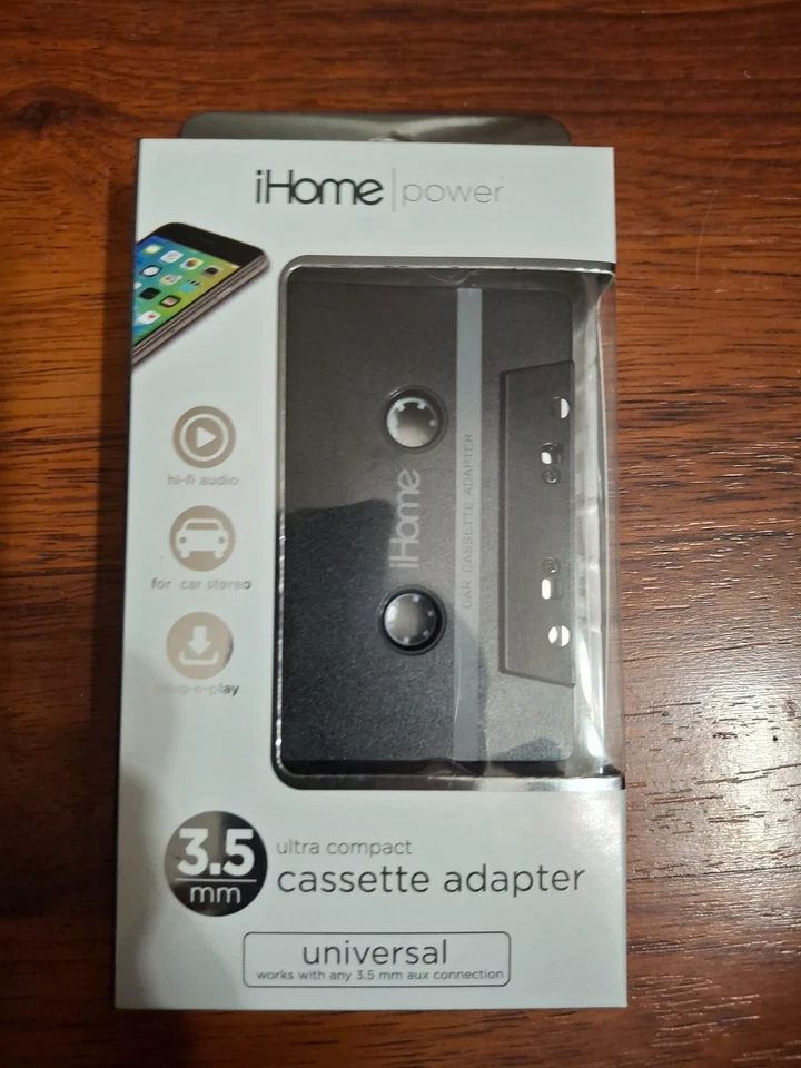 iHome Power 3.5mm Ultra Compact Cassette Adapter Universal NIB - Image 1 of 1