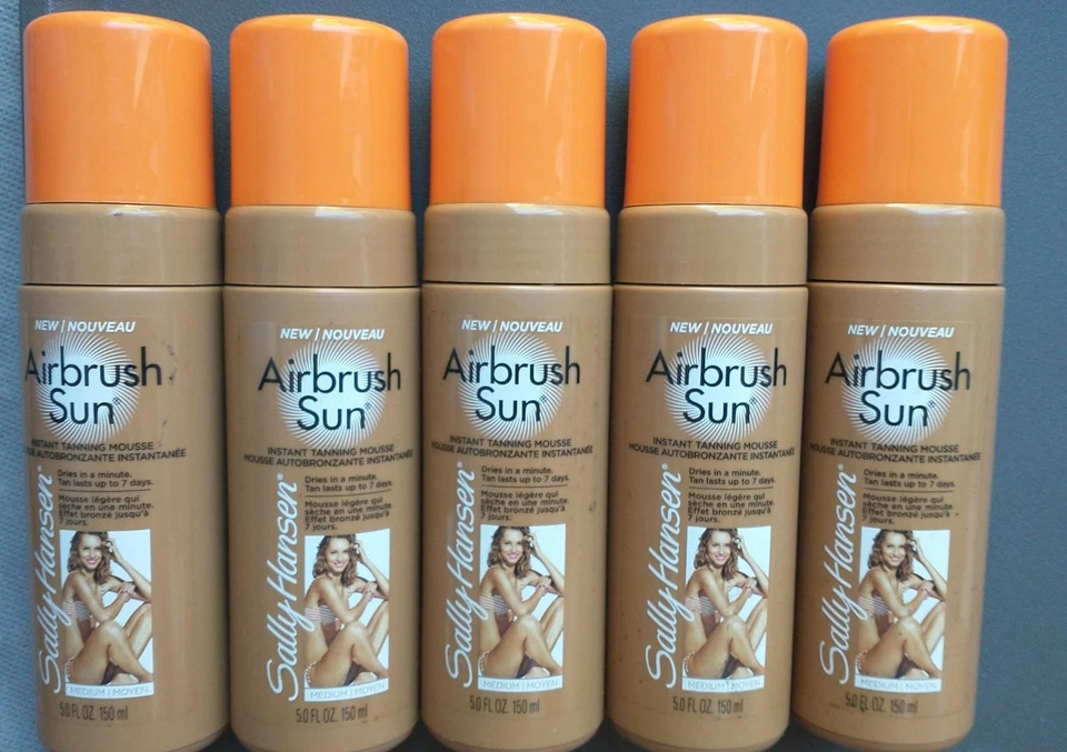 Pack of 5 Sally Hansen Airbrush Sun Instant Tanning Mousse (Medium) 5.0 oz - Image 1 of 1