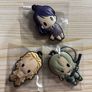 Mgs Metal Gear Solid Liquid Wolf Meirin Rubber Keychain 3 Pieces - Picture 1 of 1