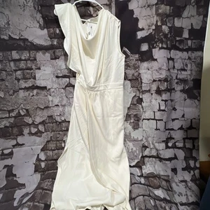ALICIA DI MICHELE BOUTIQUE MULLA ONE SHOULDER MIDI DRESS SIZE MEDIUM #1 - Picture 1 of 11