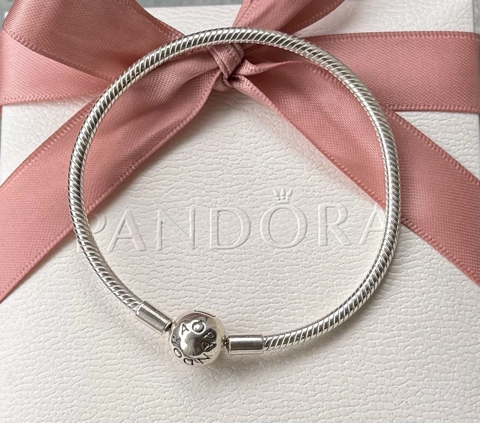 Original Pandora Armband mit Kugelverschluss 925 Silber #590728 18 cm - Bild 1 von 1