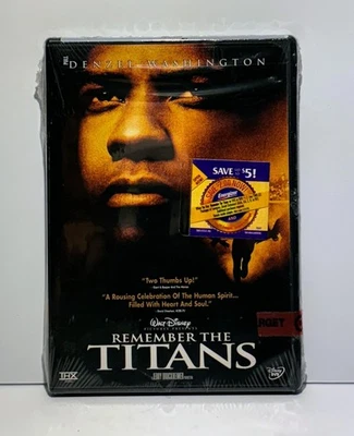 REMEMBER THE TITANS - Denzel Washington DVD NEW/SEALED Football - Image 1 of 2