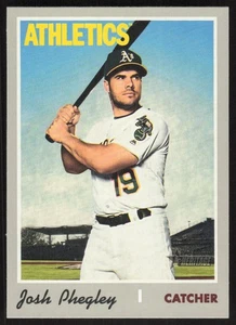 2019 Topps Heritage Josh Phegley #570 Oakland Athletics - Picture 1 of 2