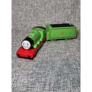 Thomas Trackmaster Motorized TALKING Henry & Tender - Connected Train Working - Picture 1 of 8
