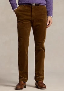 Polo Ralph Lauren braun Cord Stretch schmale Passform Hose Herren Größe 38 x 32 $ 168 - Bild 1 von 18