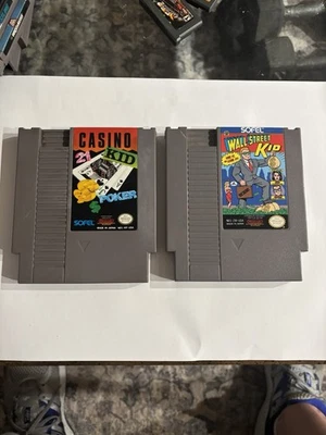 Lote Paquete Wall Street Kid and Casino Kid NES Foto 1 de 3