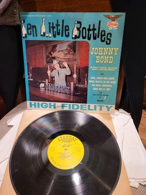 Johnny Bond Ten Little Bottles LP Starday SLP-333 VG+ Vinyl EX Cover 1965 - Image 1 of 4