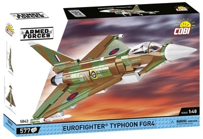 COBI Eurofighter Typhoon FGR4 Aircraft Plane Toy Building Block Model Set # 5843 - Image 1 of 4