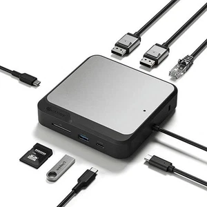 ALOGIC Dual 4K Universal Compact Docking Station – CD2 – DisplayPort Edition - Afbeelding 1 van 2