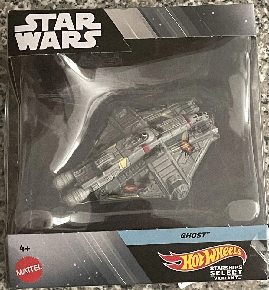 Hot Wheels Star Wars Starships Select Variant Ghost Battle Damage Rebel Chase - Image 1 of 1