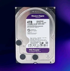 Disque dur de surveillance Western Digital WD violet 4 To SATA 3,5" 6 Go/s entièrement testé ! - Photo 1/7