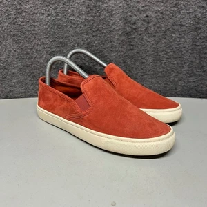 Tory Burch Gamuza Cuero Max Zapatillas Sin Cordones Zapatos Naranja Óxido Para Mujer 7.5 - Imagen 1 de 7