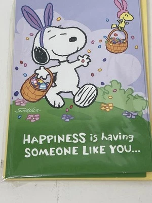 Lot 2 Snoopy Woodstock Peanuts 12 Karten Frohe Ostern Karten Karten Hallmark Neu USA - Bild 1 von 4