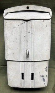 VTG Style Rustic Farmhouse Silver Metal Mailbox By TAG 12” x 6 1/2” Wall Mount - Picture 1 of 6