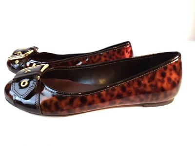 Antonio Melani Mujer Pisos 8 M Estampado Leopardo Ballet Hebilla Adornada Foto 1 de 4