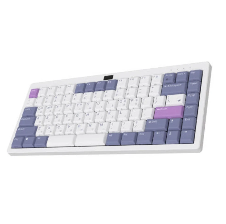 ABKO LKN84BT 8K Low Profile Slim wired/wireless contactless keyboard white 35g - Image 1 of 1