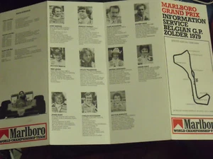 22$$ Information service Championnat du Monde de F1 GP Belgian Zolder 1979 - Imagen 1 de 2