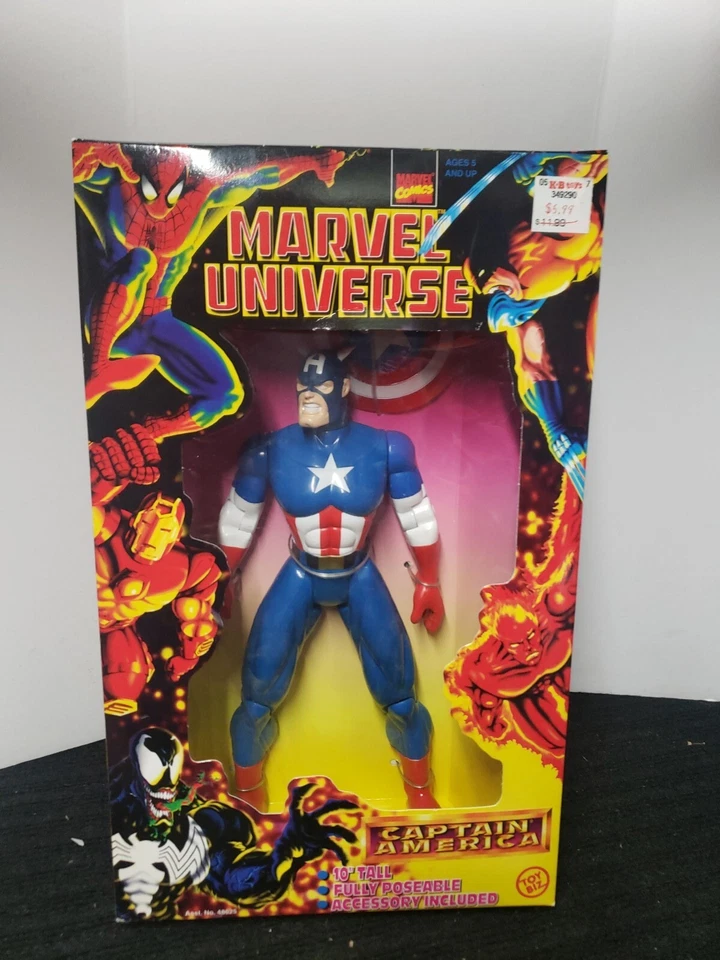 Figura de acción Toy Biz Marvel Universe Capitán América 1997 10 pulgadas nueva  Foto 1 de 2
