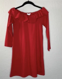 Girls Forever 21 Ruffled Dress Red  - Picture 1 of 6