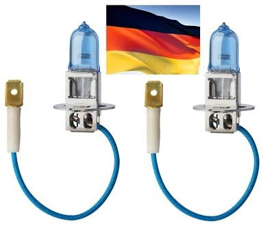 Flosser SilverBlue H3 70W White Two Bulbs Fog Light Replacement Upgrade Stock EO - Image 1 of 4