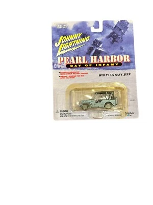 Johnny Lightning Pearl Harbor US Navy Willys Jeep 1940 Diecast Car 1/64 Segunda Guerra Mundial Foto 1 de 2