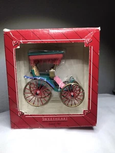 Adorno de sello vintage 1987 "Sweetheart" ~ Surrey Carriage ~ en caja - Imagen 1 de 16