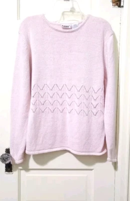 Suéter Pullover Tejido Capacidad DE COLECCIÓN Mujer Medio Rosa Claro Manga Larga Foto 1 de 4
