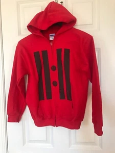 Austin mahone signature hoodie Singer Red 11:11 zip up Youth Size Large - Picture 1 of 3