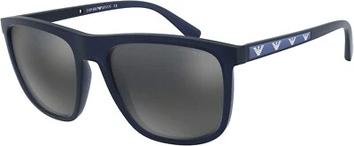 Gafas de sol Emporio Armani EA4124 57236G azul/gris claro plata lente espejo 57 mm Foto 1 de 4