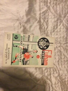 1950/1 DIV 1 FULHAM V BLACKPOOL * - Imagen 1 de 1