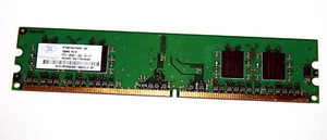256 MB DDR2-RAM 240-pin 1Rx16 PC2-3200U non-ECC 'Nanya NT256T64UH4A0F-5A' - Photo 1/2