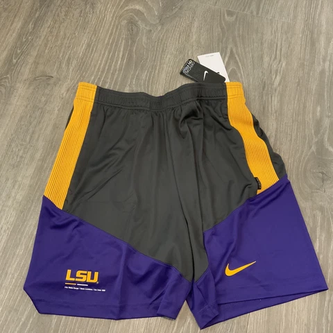 Nike LSU Tigers On Field Shorts Football Purple Yellow Men’s Size: Medium NWT Cover