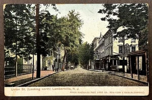 Lambertville NJ View on Union Street Looking North SHIPS FREE - Picture 1 of 2