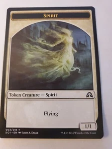 MTG Magic The Gathering Card SPIRIT Token Creature Spirit Shadows Over Innistrad - Picture 1 of 2