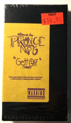 Gett Off - Prince & The NPG - VHS Maxi-Video - Remixes!  Like NEW! Played once! Foto 1 de 3