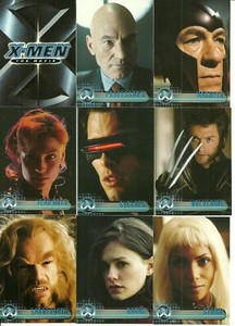 2000 Topps X-Men The Movie base set + 3 bonus wrappers