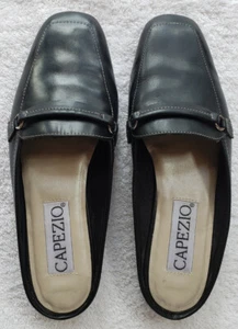 Capezio "Jenna"120789 Women's Slip On Casual Leather Loafers US Size 6M Black - Picture 1 of 8