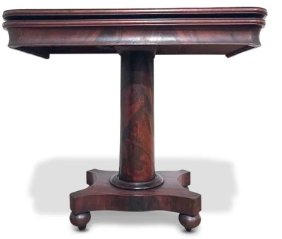 c.1840 American Empire красное дерево игровой стол, консоль, приписывается Джону Холлу - Изображение 1 из 4