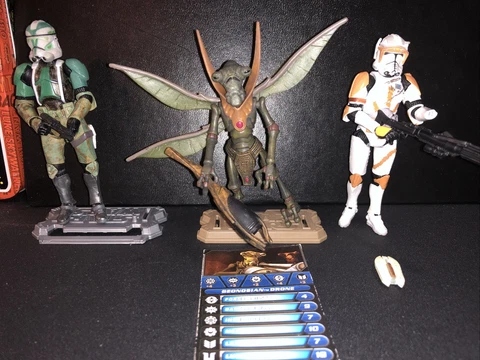 Star Wars Clone Wars Geonosian , Gree Vintage Collection Cody Trooper. See Pics Cover