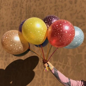 20Pcs LOONBALLOON Stars Balloons 12″ STARS-A-ROUND - JEWEL ASSORTMENT - Picture 1 of 11