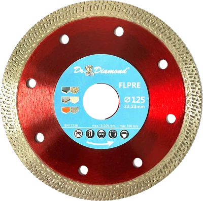 DR. DIAMOND Profi Diamantscheibe 125 mm Fliesen Granit Feinsteinzeug Diamant Trennscheiben