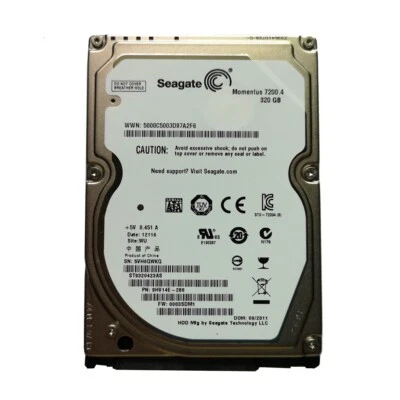 Seagate Momentu 320GB ST9320423AS/G 7200RPM SATA 2.5" Laptop HDD Hard Drive - Image 1 of 3