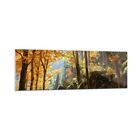 Glass Print 160x50cm Wall Art Picture autumn mountain forest nature Artwork